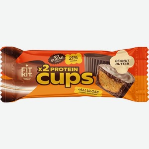 Десерт глазированный Fit Kit Капсы Арахисовая паста 70г