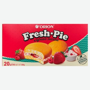 Пирожное Orion Fresh Pie с клубнично-малиновой начинкой, 500 г