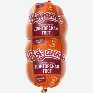 Колбаса Вязанка Докторская вареная 370г, 370 г
