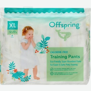 Подгузники-трусики OFFSPRING эко XL 12–20кг, 30шт