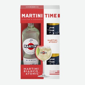 Напиток  Мартини Бьянко  + 2 банки  Индиан Тоник  Rich 0,33л аром. виноградосодержащий из виноградного сырья сладкий белый 1л 15%