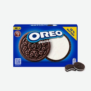 Печенье Oreo Original с какао и начинкой с ванилью 228 г