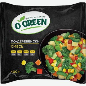 Смесь овощная O`GREEN По-деревенски, 400г
