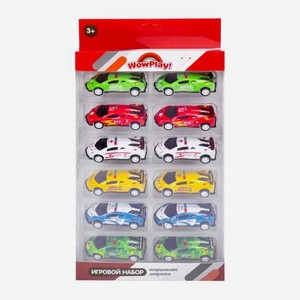 Набор из 12ти инерционных машинок WowPlay! в ассортименте
