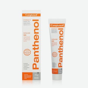 Бальзам для тела Compliment   Panthenol   SOS заживляющий при солнечных и термических ожогах , 75мл