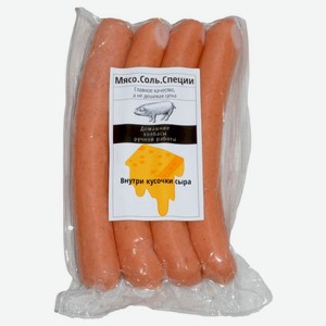Сосиски Мясо.Соль.Специи пармские варёно-копчёные категории А, кг