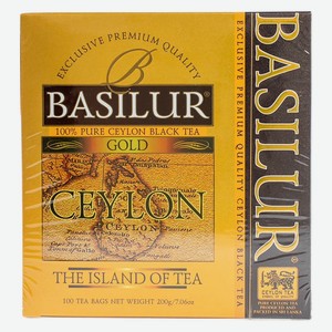 Чай черный Basilur The Island of Tea Gold 100пак
