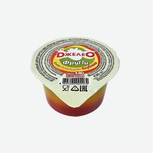 Десерт многослойный Джелео Фрутти киви апельсин клубника 140 г