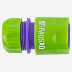 Соединитель Palisad пластмассовый быстросъемный с аквастопом, 1/2 