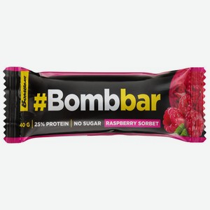 Батончик Bombbar Малиновый сорбет глазированный, 40г
