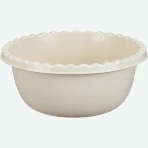Миска IDEA круглая, белый ротанг М1311, Россия, 1,8 л