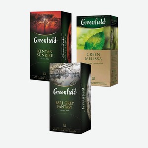 Чай Черный/зеленый Greenfield В Ассортименте 25 Пакетиков