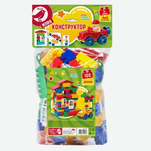 Конструктор АШАН Красная птица, 100 деталей