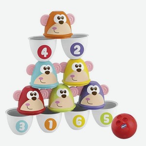 CHICCO Детский набор для боулинга Fit&Fun MonKey Strike, Мультиколор