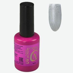 CHATTE NOIRE Гель-лак для ногтей Mixed, тон 1547 серебряный перламутр, 10 цвет