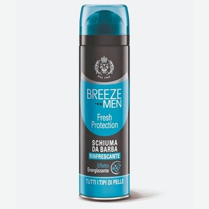 BREEZE Пена для бритья FRESH PROTECTION, 200 мл