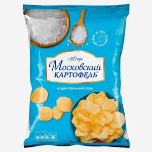 Чипсы картофельные «Московский Картофель» с йодированной солью, 60 г