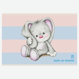 Альбом для рисования Listoff А4, 20 л, 1 шт, в ассортименте