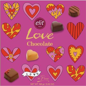 Конфеты Elit 1924 Love Chocolate ассорти 168г, 168 г