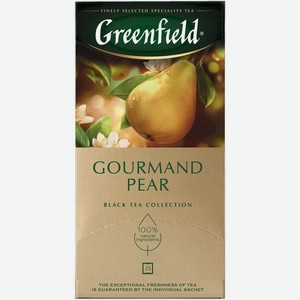 Чай черный Greenfield Gourmand Pear 25х1.5г, 38 г