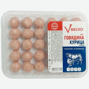 Фрикадельки Веско из говядины и курицы охлажденные 300г, 300 г