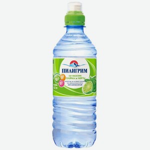 Вода Пилигрим со вкусом лайма и мяты негазированная 500мл, 500 мл