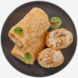 Блинчики с курицей и грибами в сливочном соусе Перекрёсток Select 160г, 160 г