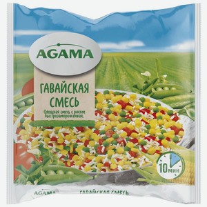 Смесь овощная Agama Гавайская с рисом замороженная 400г, 400 г