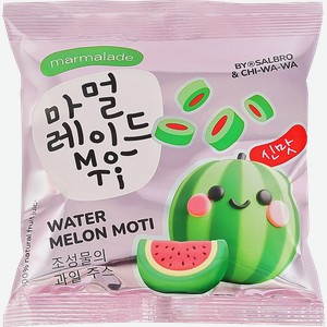 Мармелад CHI-WA-WA Asia line со вкусом арбуза, кислые кусочки в форме карандаша, 45г