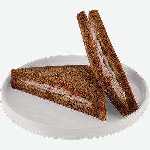 Сэндвич ЛЕНТА FRESH с индейкой на зерновом хлебе, 150г