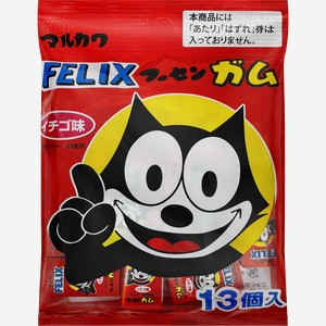 Жевательная резинка MARUKAWA Felix Gum со вкусом клубники, 70г