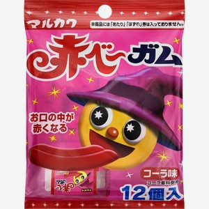 Жевательная резинка MARUKAWA Akabe Gum вкус колы, 50г