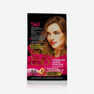 Стойкая крем - краска для волос Effect Color 5 в 1 , 6.0 , Натуральный русый , 50мл