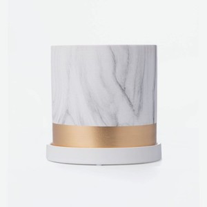 MANDARIN DECOR Горшок для цветов керамика, декоративное кашпо под цветы, Белый, 18 см