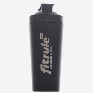 FITRULE Шейкер алюминиевый с прозрачной вставкой, 700мл, Черный