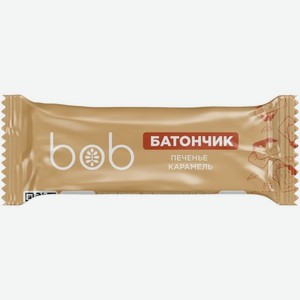 Батончик Bob Печенье с карамелью глазированный 45г, 45 г