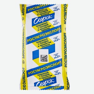 Сырок творожный Ростагроэкспорт с ванилином 16.5% БЗМЖ 90г, 90 г