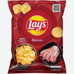 Чипсы Lay s Бекон 140г, 140 г
