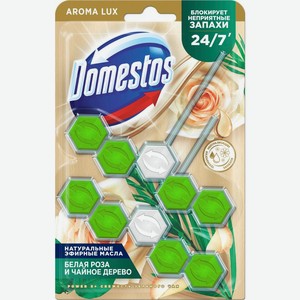 Блок Domestos Power 5+ Свежесть Зеленого Чая для очищения унитаза 2х50г, 2 шт