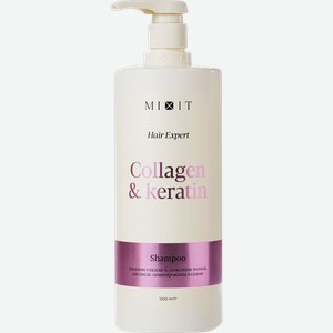Шампунь MIXIT ламинирующий с коллагеном и кератином, 1000мл