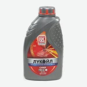 Масло ЛУКОЙЛ СУПЕР полусинтетическое SAE 10W40, API SG/CD 1л