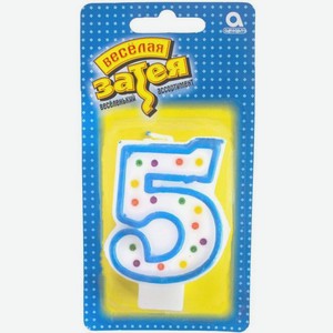 Свеча-цифра 5 7.6см