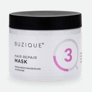 BUZIQUE Маска Hair Repair для кудрявых пористых сухих и обесцвеченных волос, 400 мл
