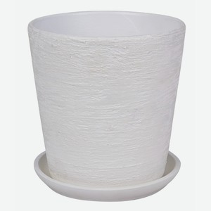 Горшок керамический Лофт (белый) N 3 (D15) Конус