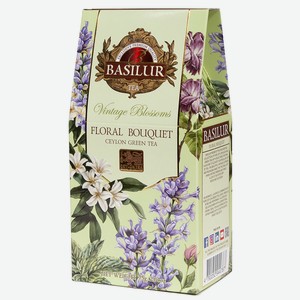 Чай зеленый Basilur Цветочный букет ароматизированный 75г