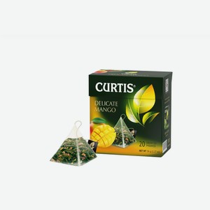 Чай зеленый Curtis Delicate Mango листовой фруктовый 20х1,8 г