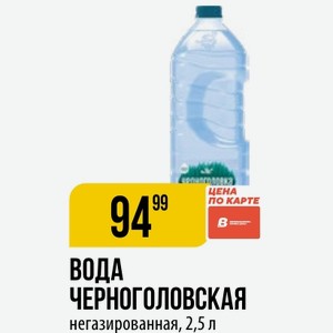 ВОДА ЧЕРНОГОЛОВСКАЯ негазированная, 2,5 л