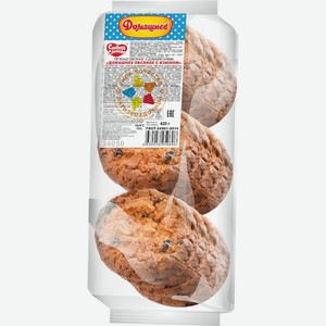 Печенье Сладкая слобода Домашнее овсяное с изюмом 420г, 420 г