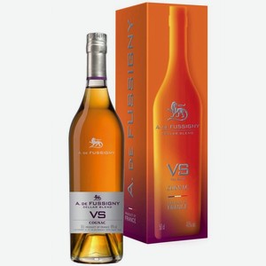 Коньяк A. de Fussigny VS ординарный 3-летний 40% 0.5л, 500 мл