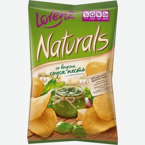 Чипсы картофельные Lorenz Naturals cо вкусом соуса песто 100г, 100 г